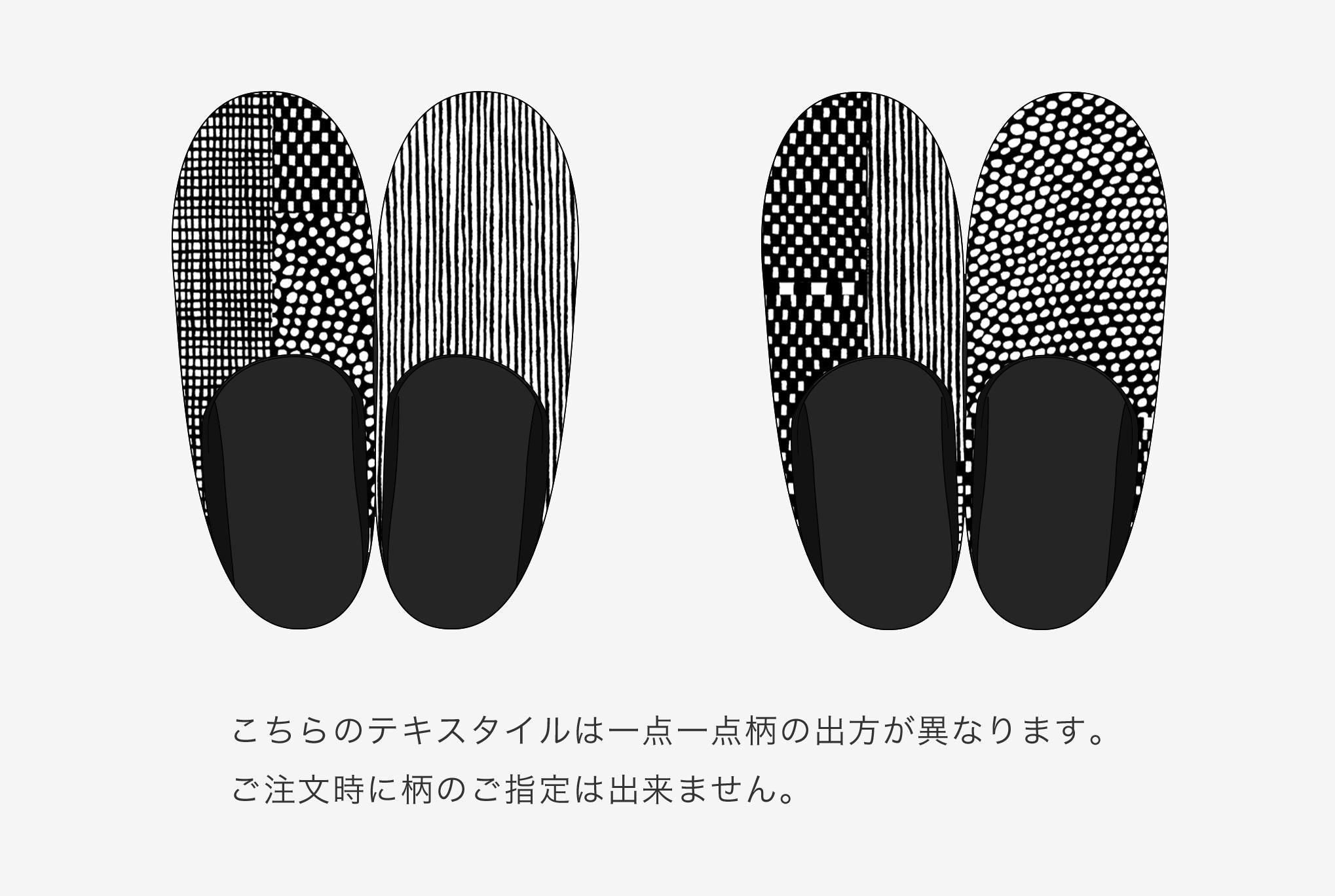 圖案紋樣室內拖鞋／點線 墨色