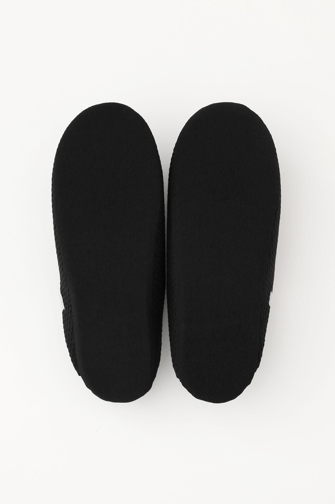 圖案紋樣室內拖鞋／刺子織 黑色