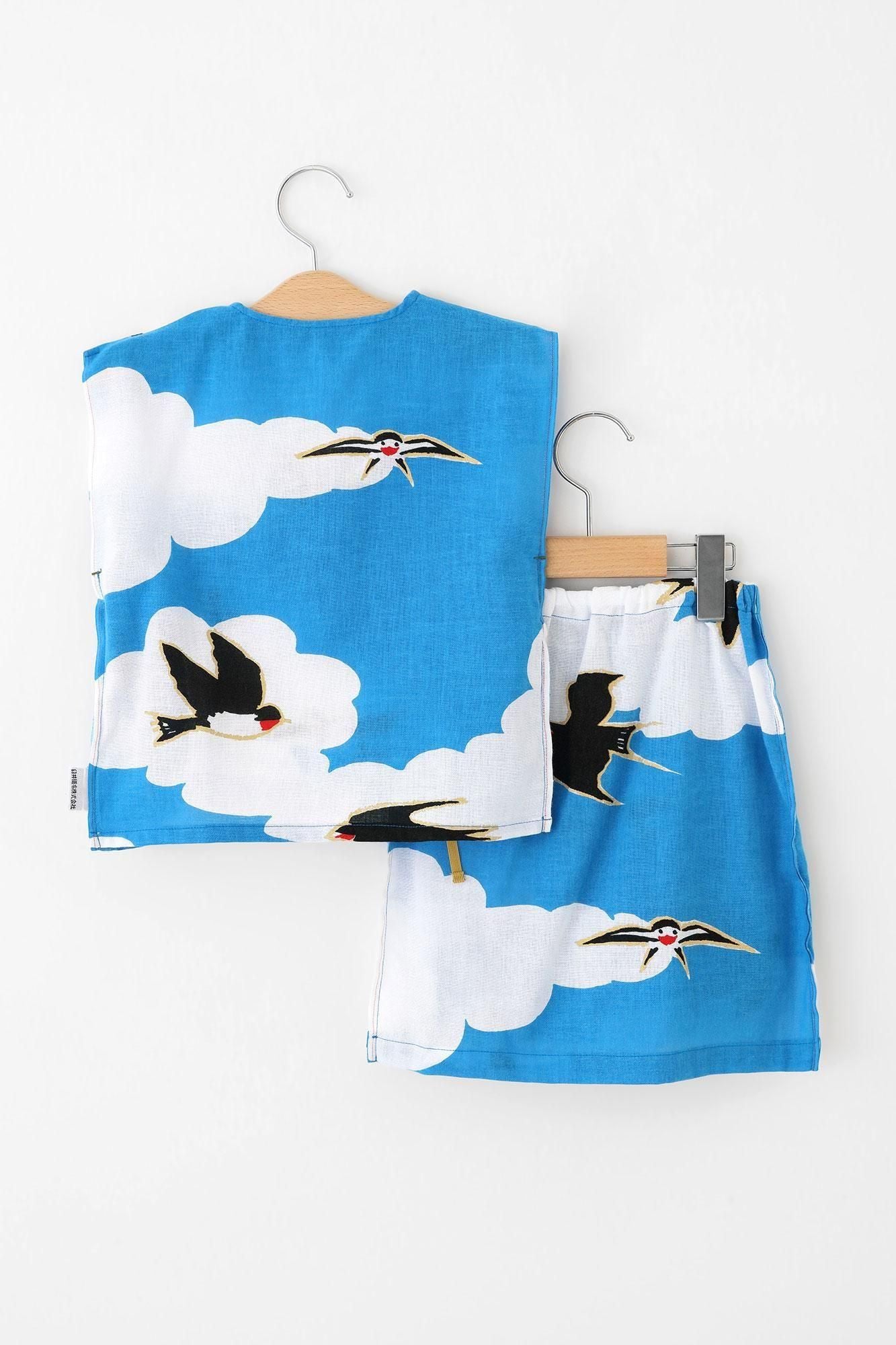 ●伊勢木棉簡易浴衣（紅帶）/玄鳥至