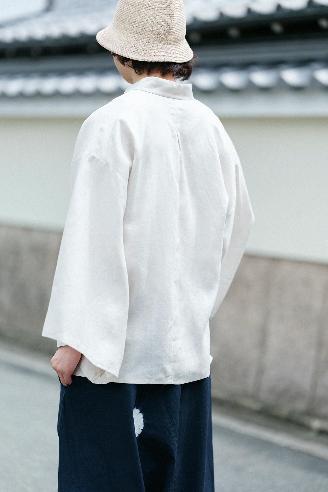 麻 信秀草衣（しんしゅうそうい） 上（うえ）／象牙色（ぞうげいろ）