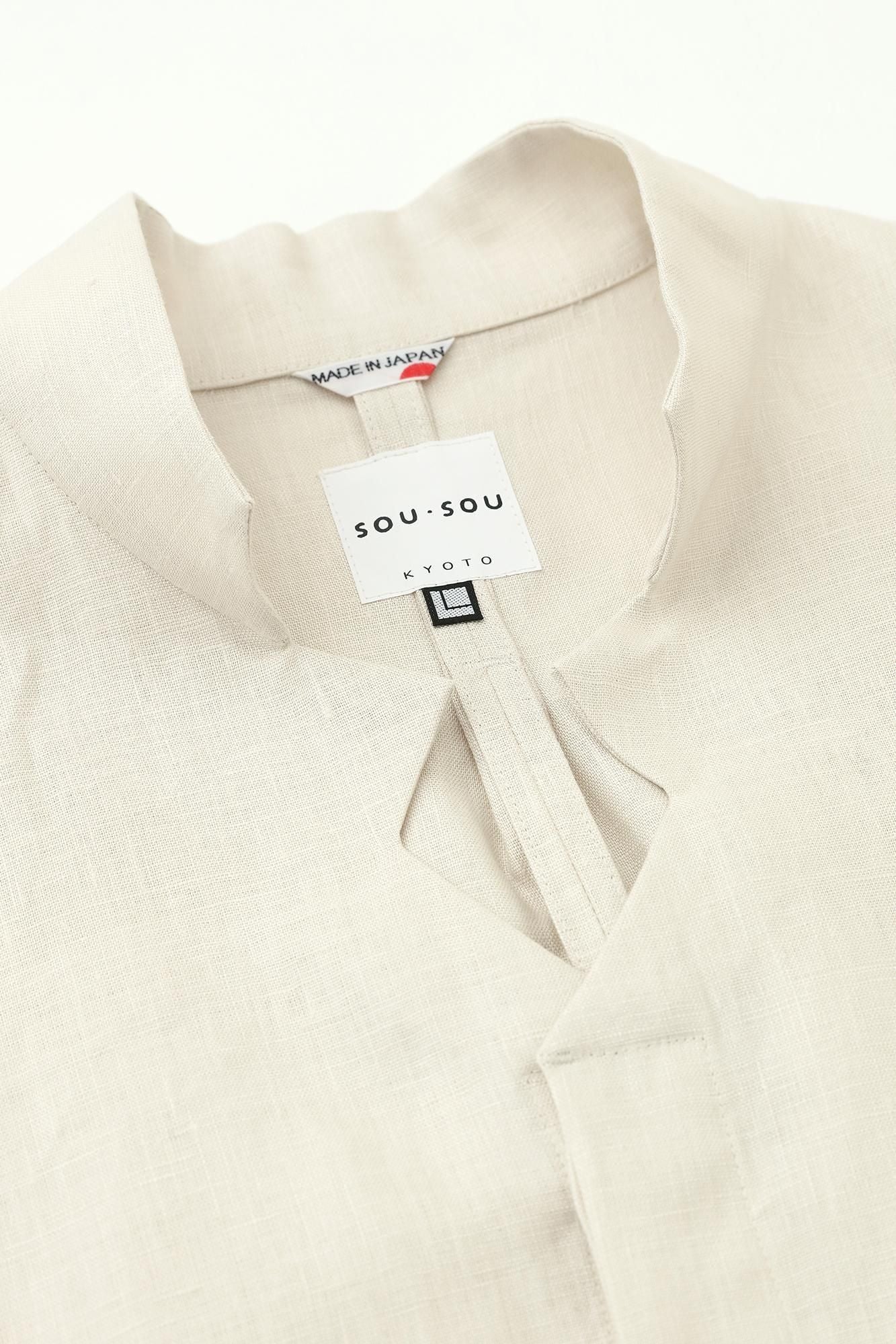 麻 信秀草衣（しんしゅうそうい） 上（うえ）／象牙色（ぞうげいろ）