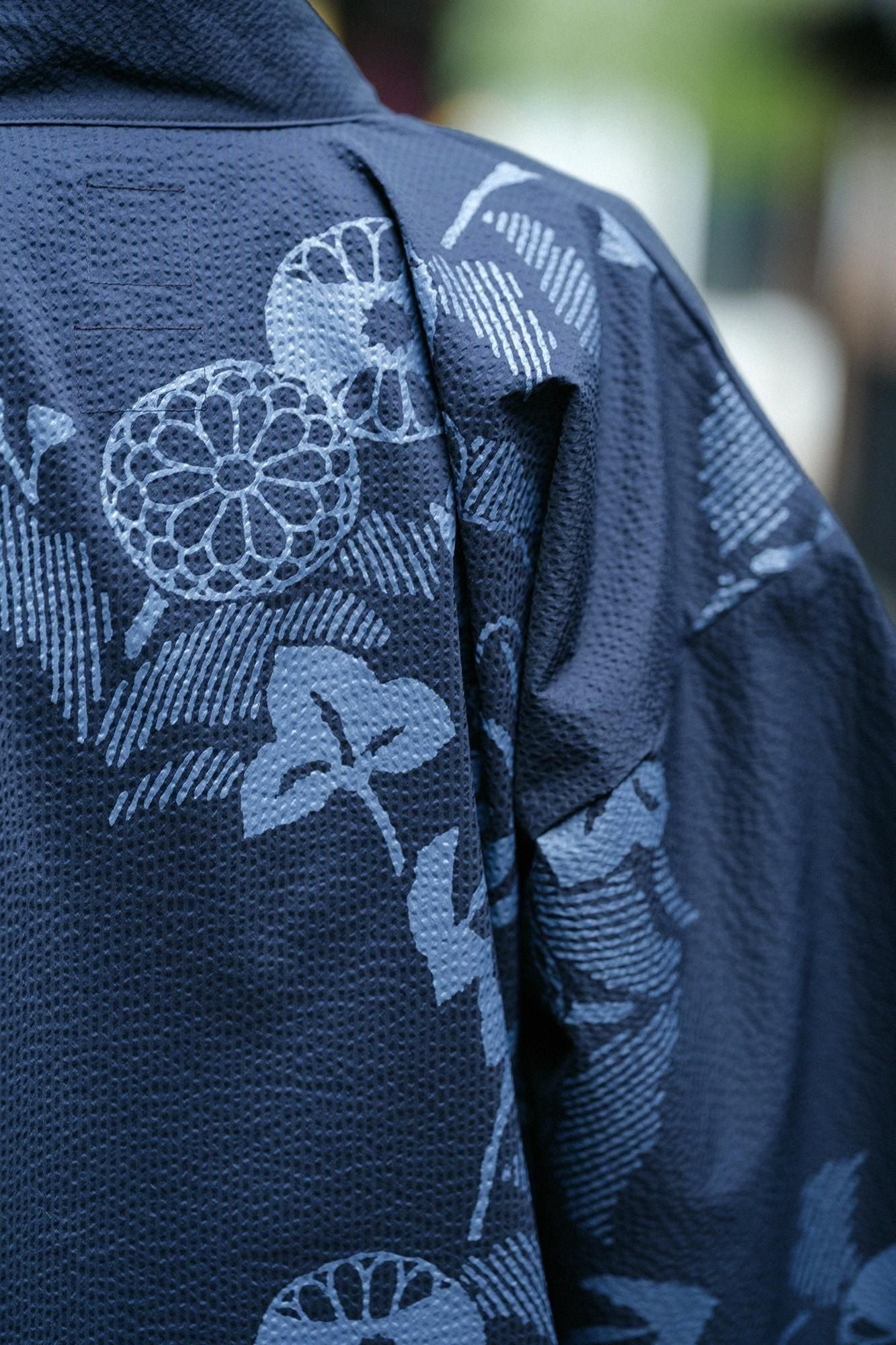 【Online】C/CM(R) Seersucker Jinbei Haori / Dark Navy×Yamafuuga