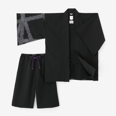 C/CM（R） 縬織 甚兵衛羽織（Jinbabaori）/黑色（如果戴上它，那很好）×五花大綁