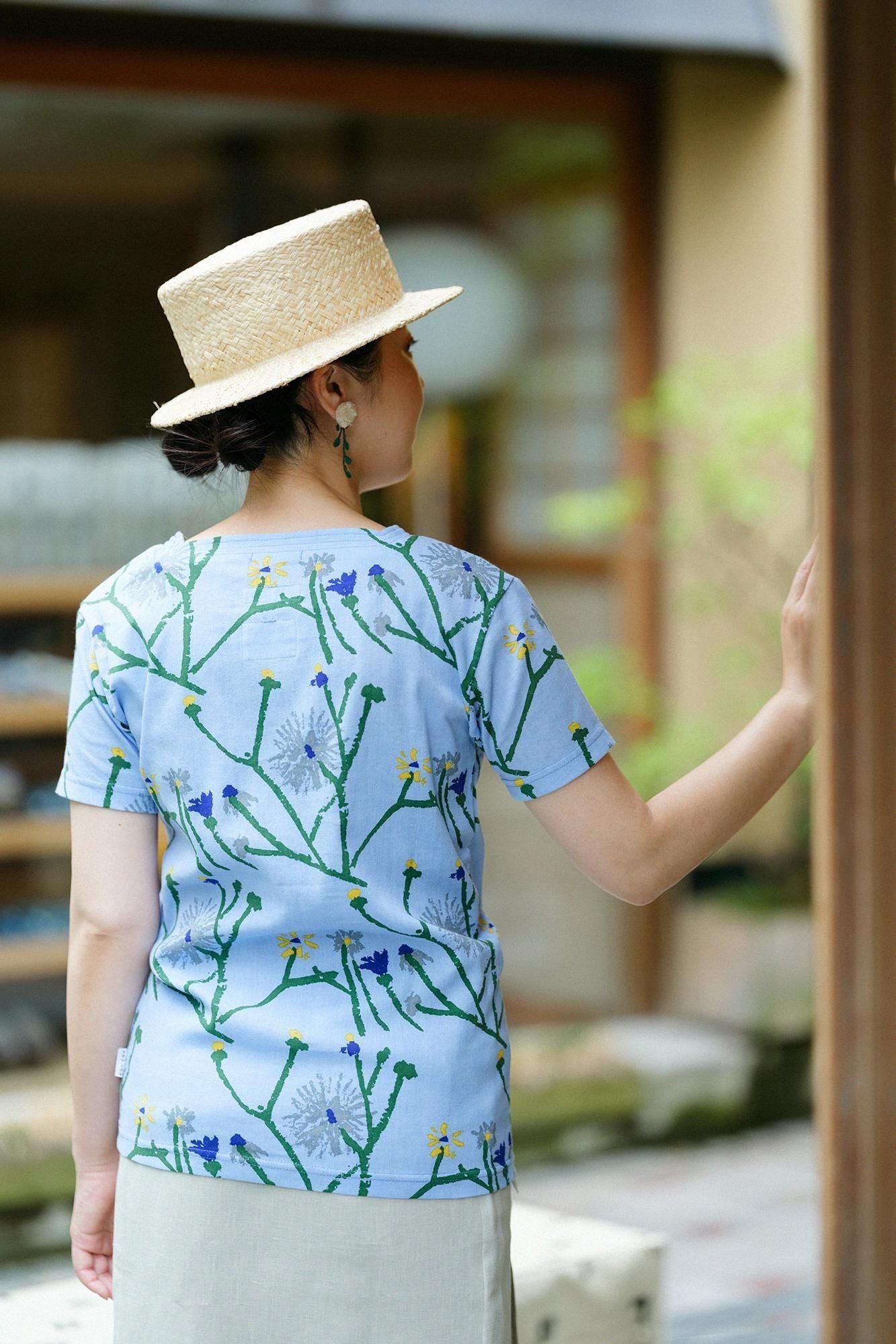 타카시마치지미 40/40 히후지반 반팔／산책길