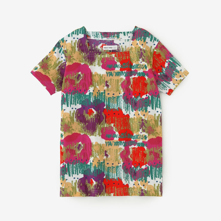 Chizimi Cotton 40/40 Square Neck Shirt Short Sleeve／Aspiration