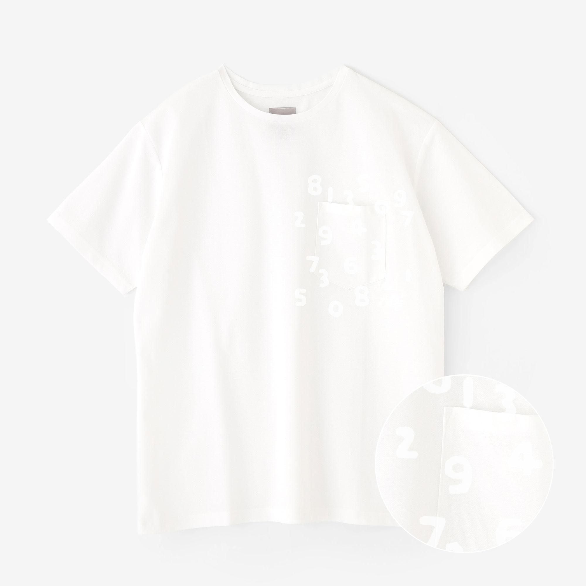 C/CM(R)カノコ 半袖ポケット BIG T／ホワイト