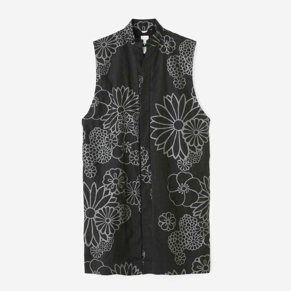 net限定】麻 中白染（なかじろぞめ） 長陣羽織（ながじんばおり