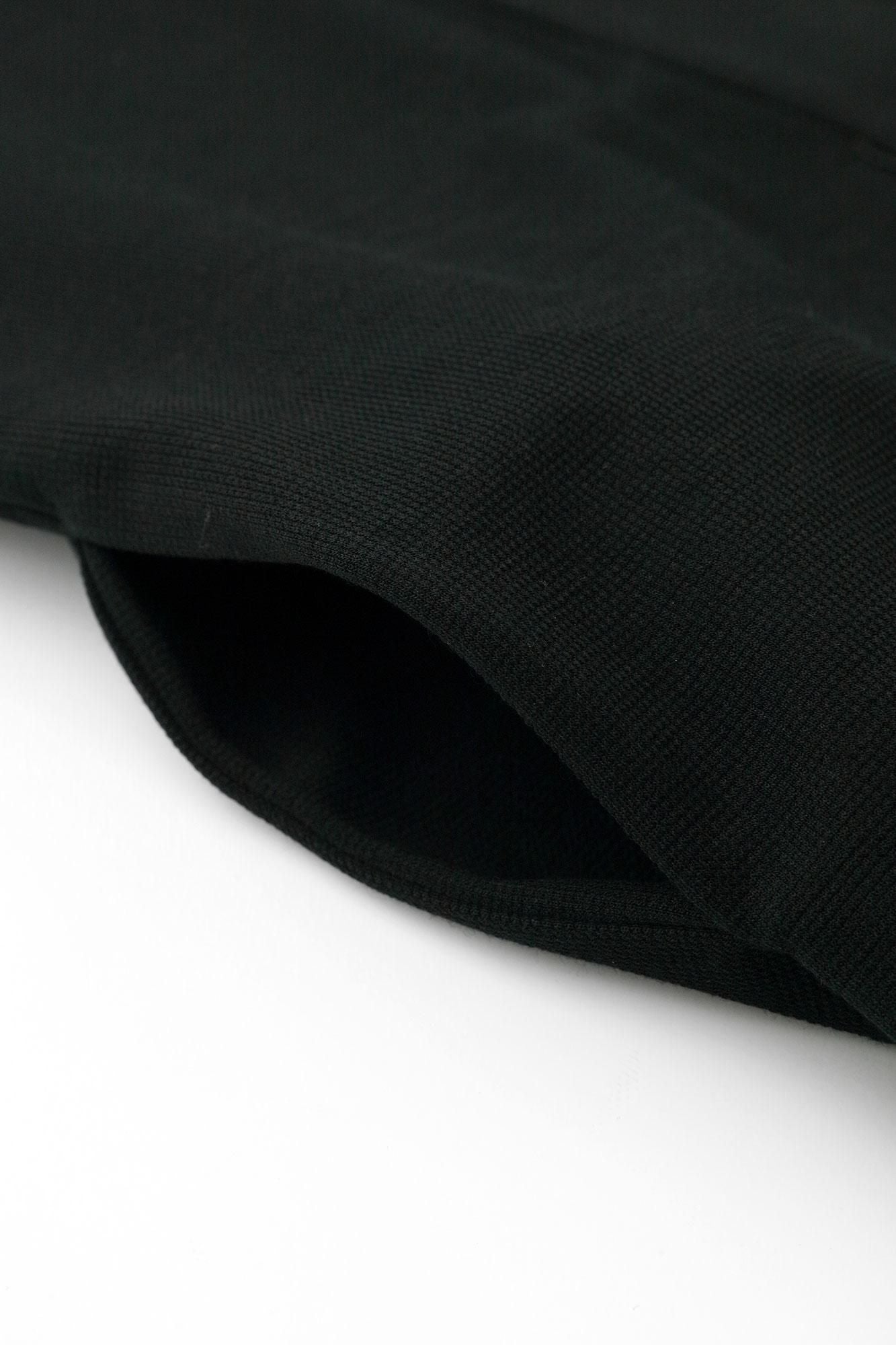 Meriyasu袢纏 長袖外套中長單層/黑色