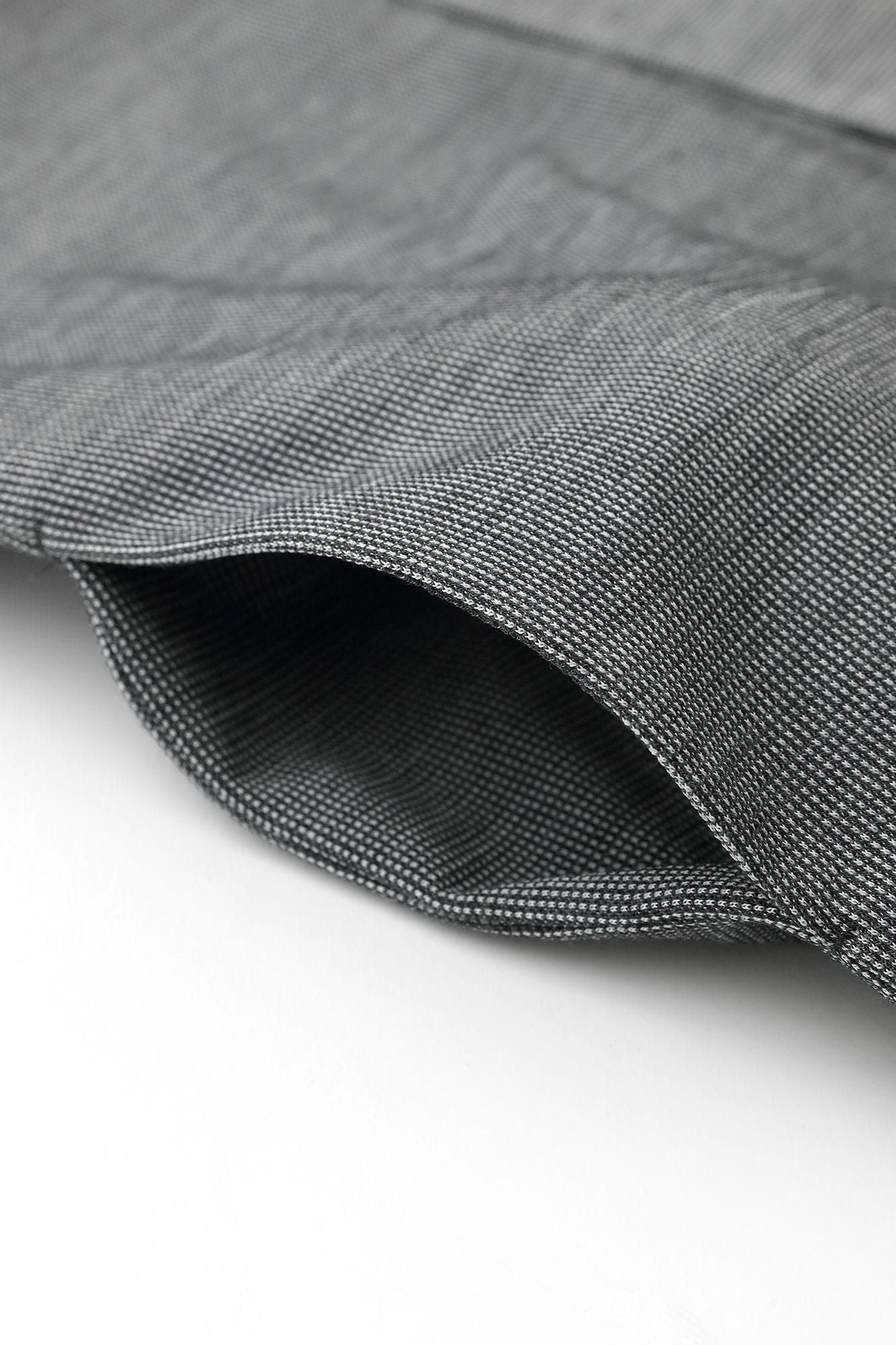 Meriyasu袢纏 長袖外套中長單層/鐵灰色