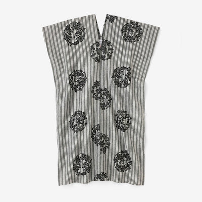 [넷 전용]마 직사각형 원피스 후타츠미(후타츠미) /하나마루 문양 치라시와 여백