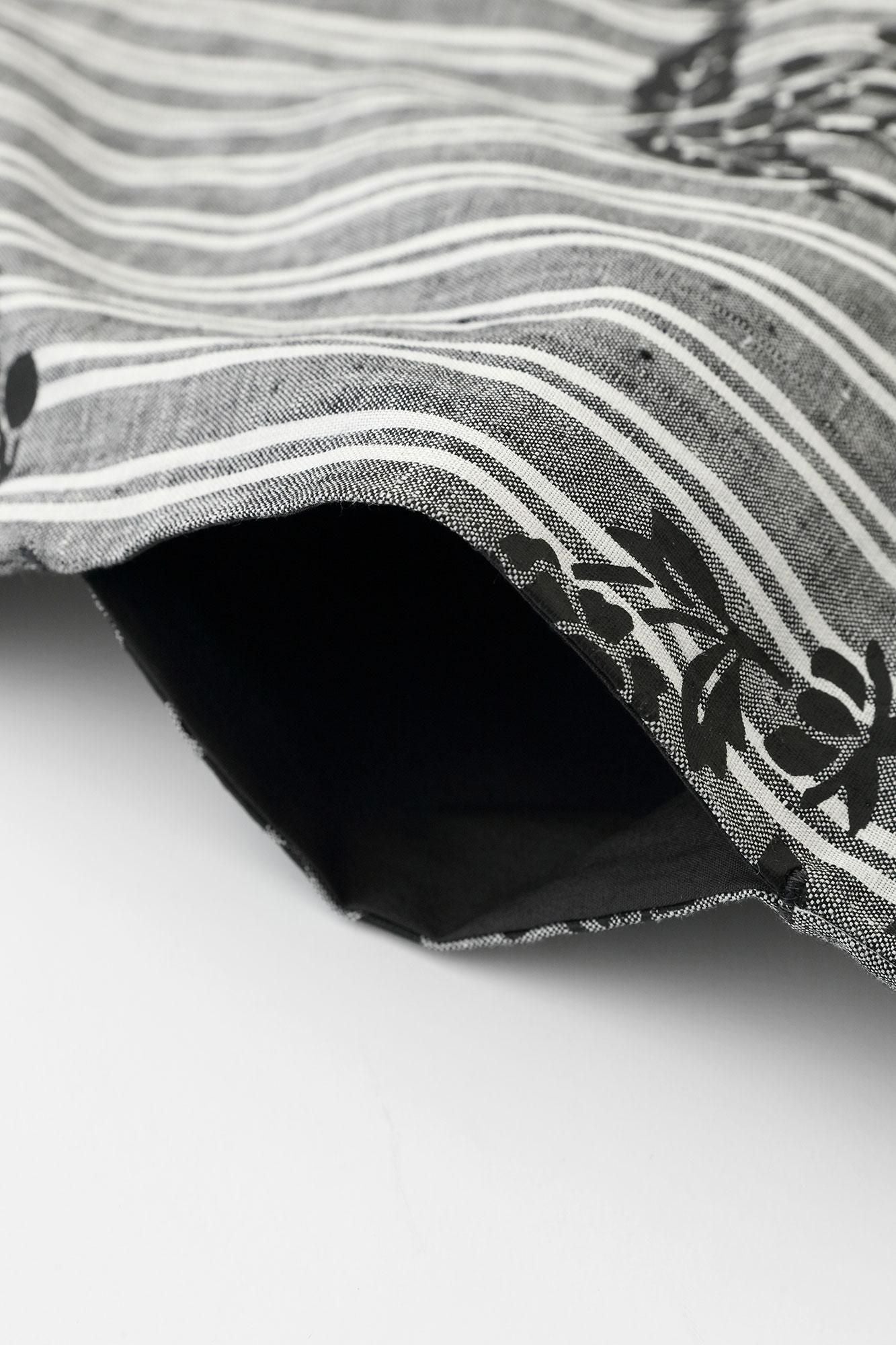 [Nur online] Flyer zu rechteckiger Kleidung aus Leinen (Futatsumi)/Hanamaru-Muster (Hanamaru-Muster).