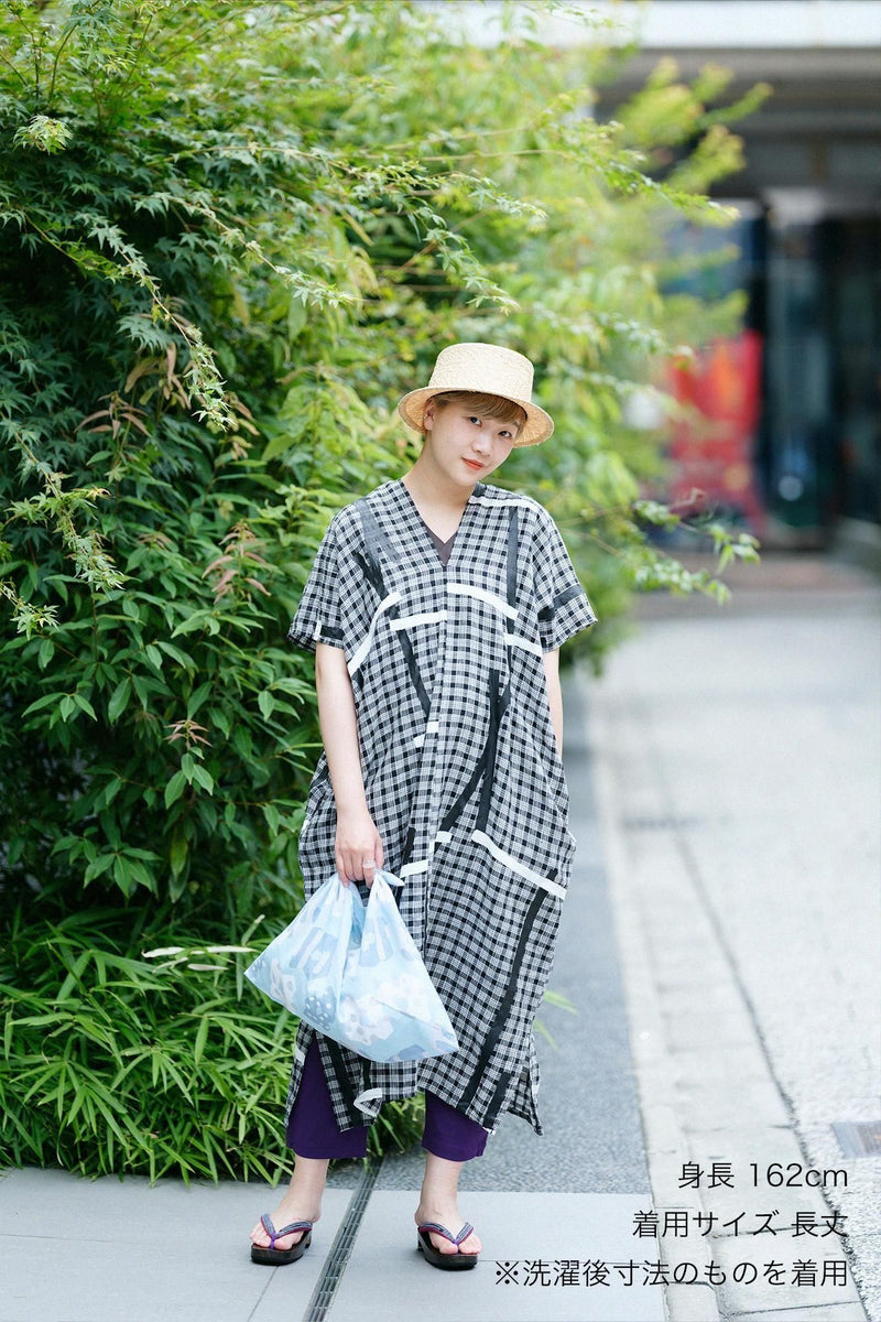 마 직사각형 원피스