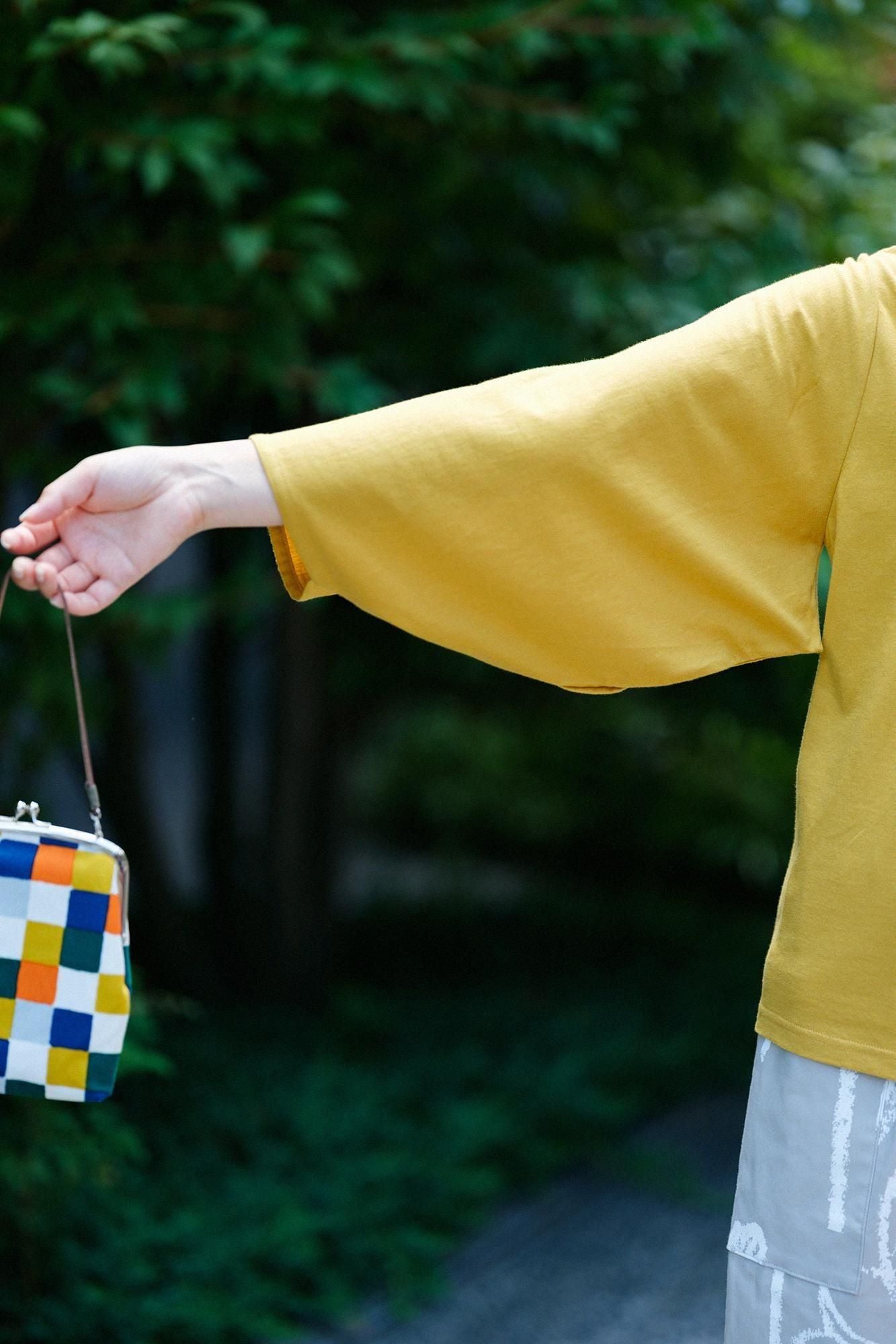 Naginata-Ärmelfalten Jiban/Senffarbe