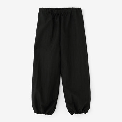 棉尼龍束口褲／黑色