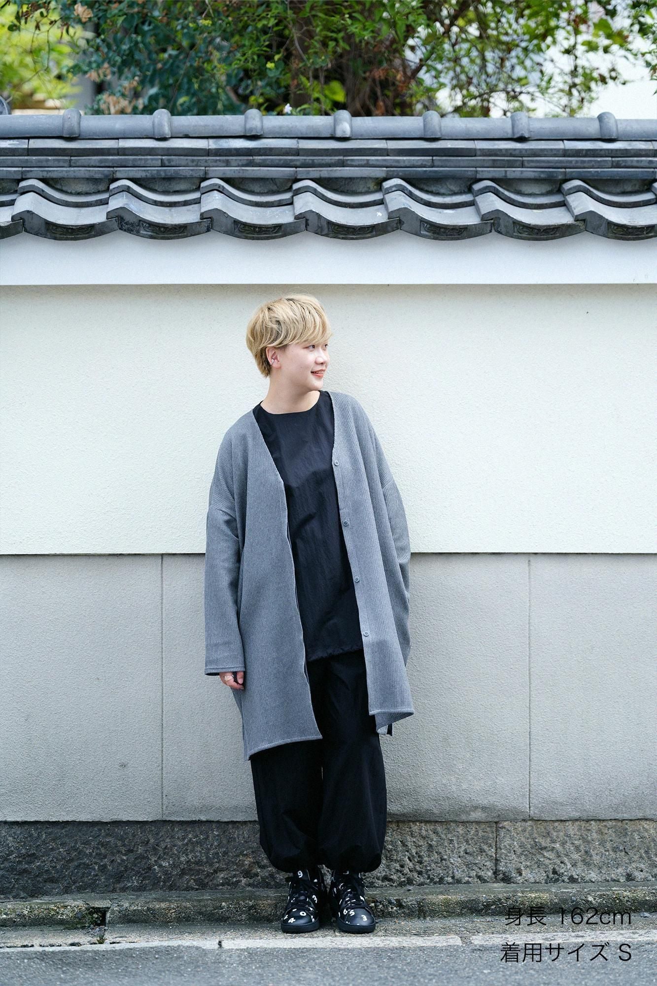 棉尼龍束口褲／黑色