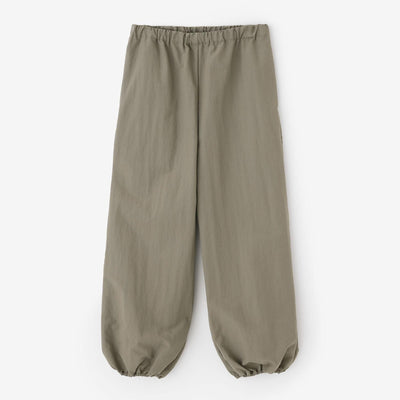 棉尼龍束口褲／灰棕