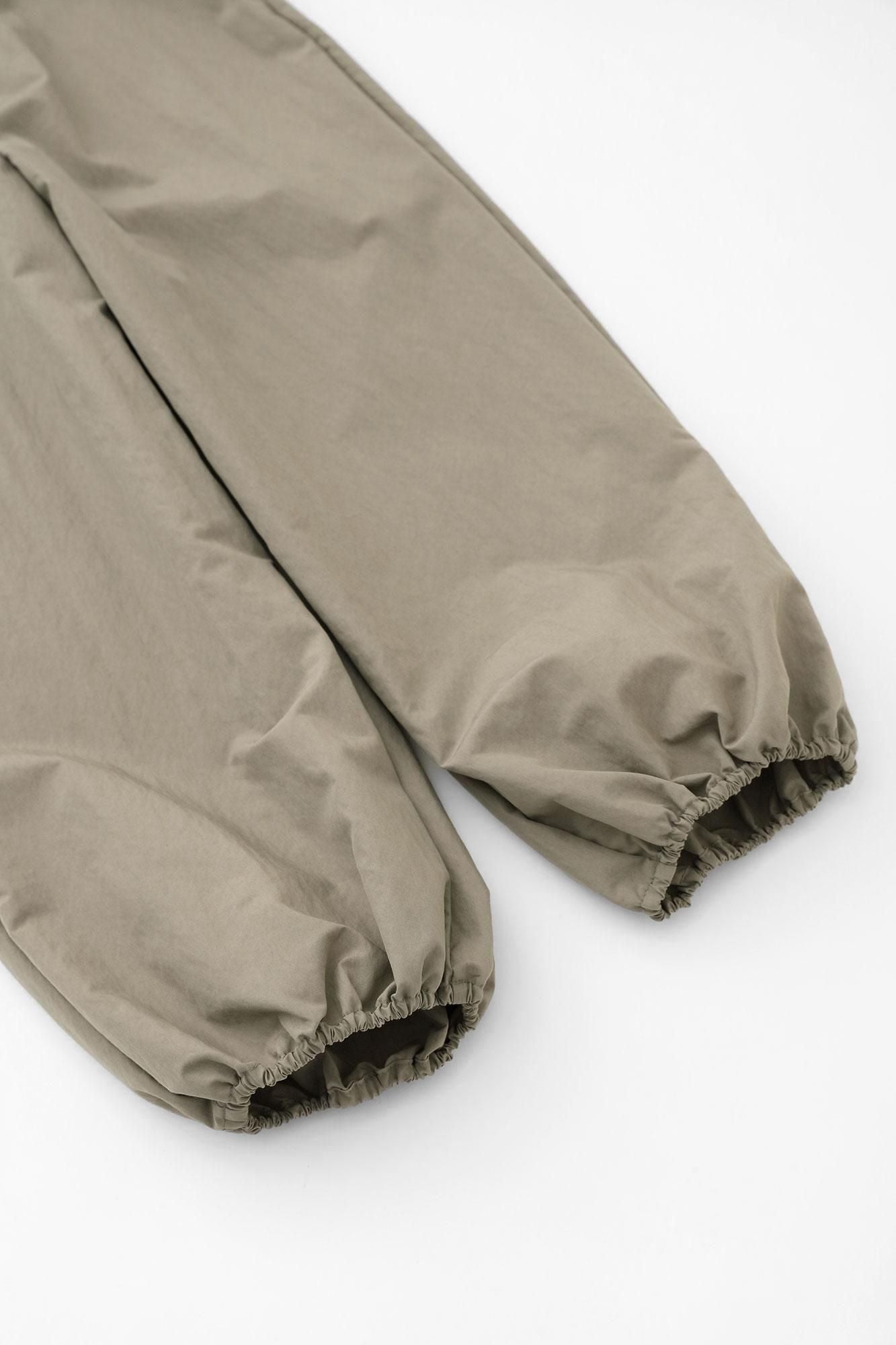 棉尼龙慢跑裤/苔藓灰色