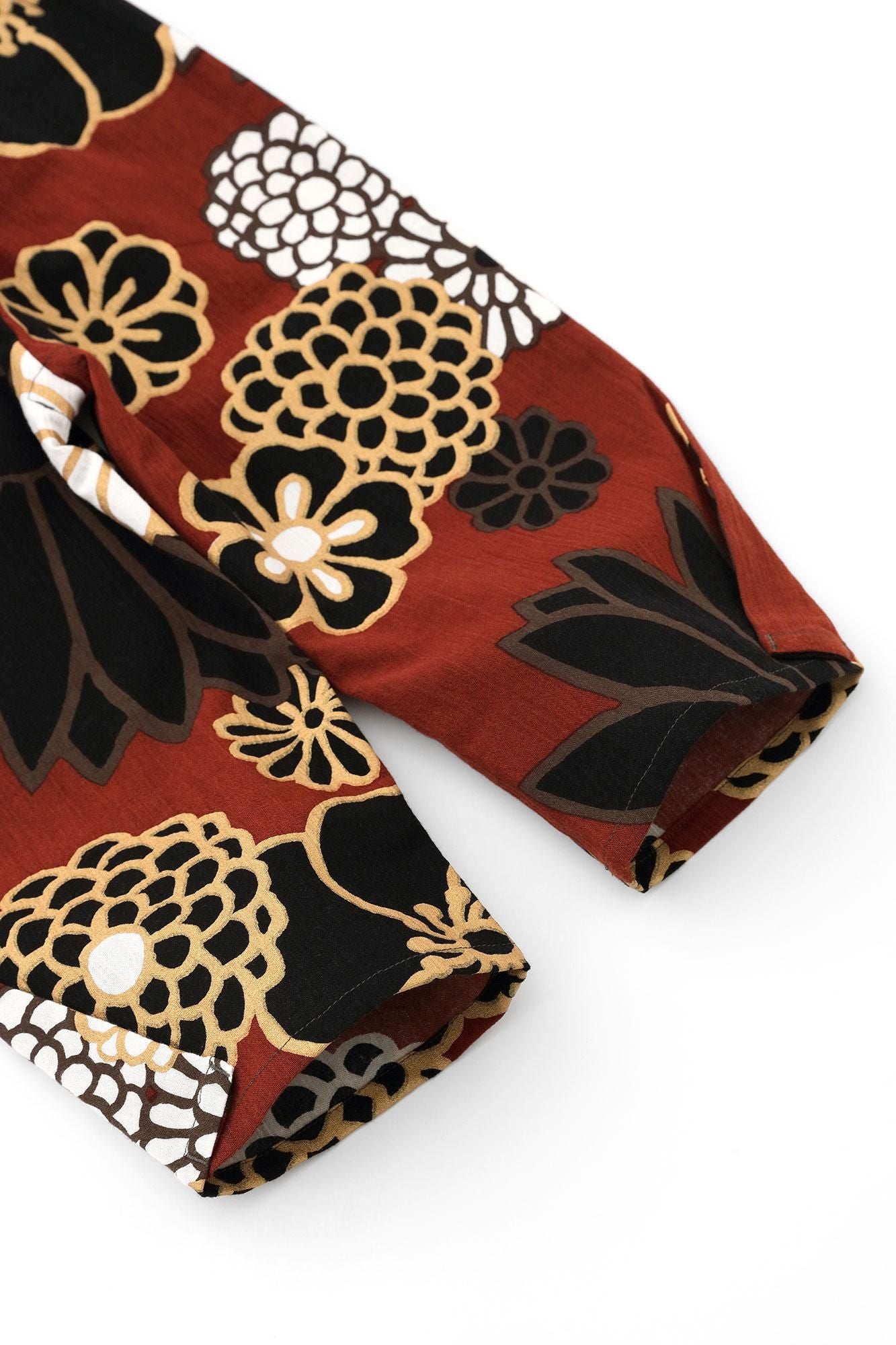 ●高島縮棉20/20童裝長褲 蕾/金襴緞子2