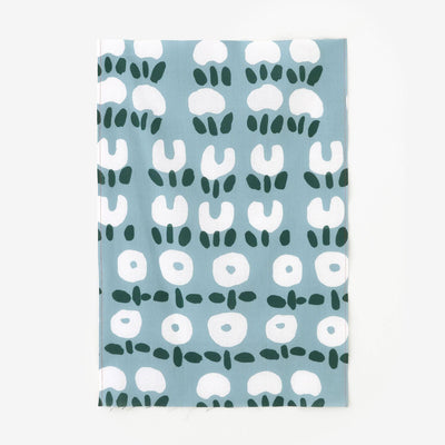 伊勢木棉圖案紋樣手巾（短版）/開花了開花了