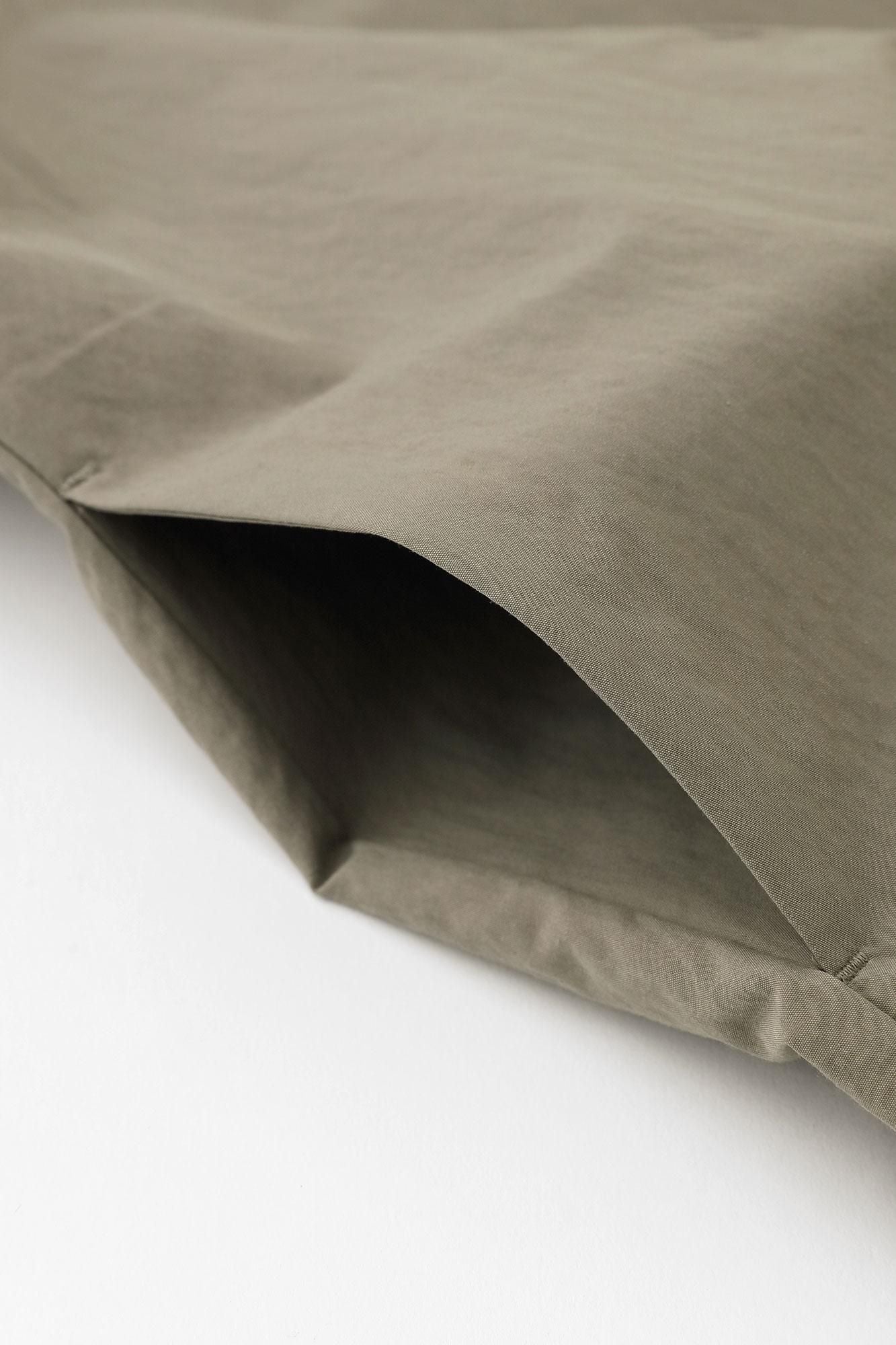 コットンナイロン ドルマンスリーブ ラルゴチュニック／モスグレー