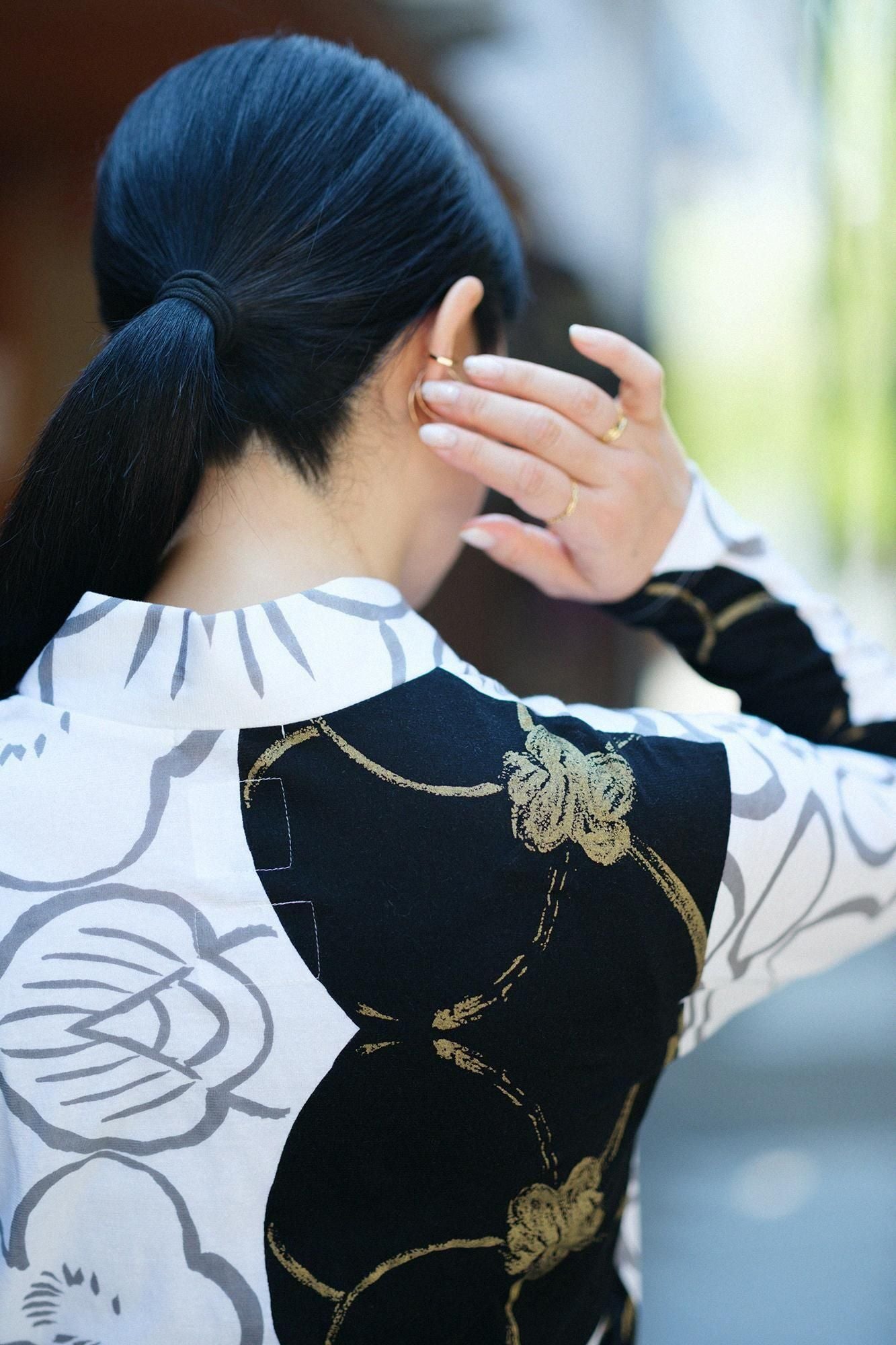 Seba Fubi Kimono Collar Shirt Nukiemon Momoyama