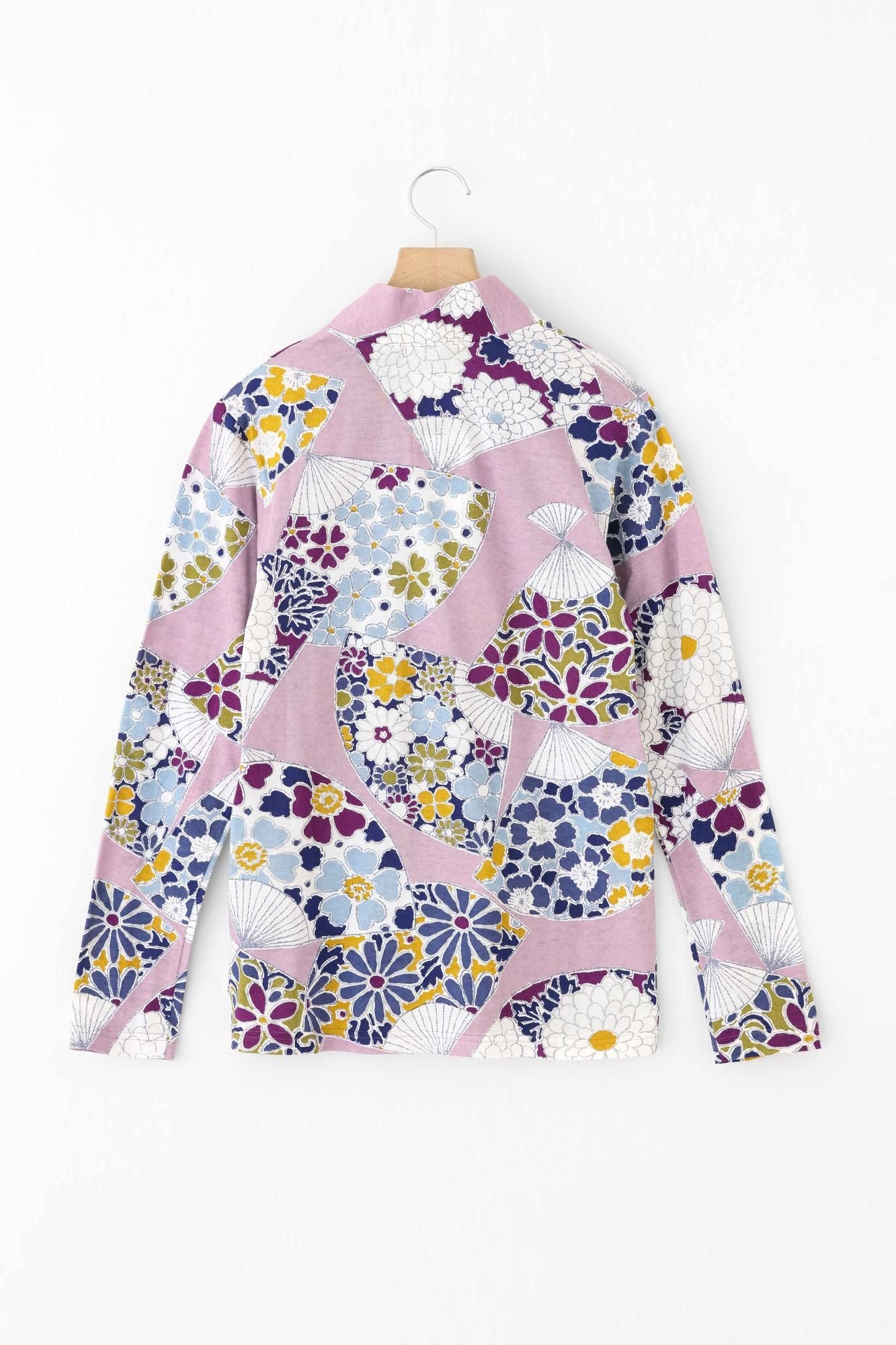 狹風靡 和服領上衣 拔衣紋／扇子