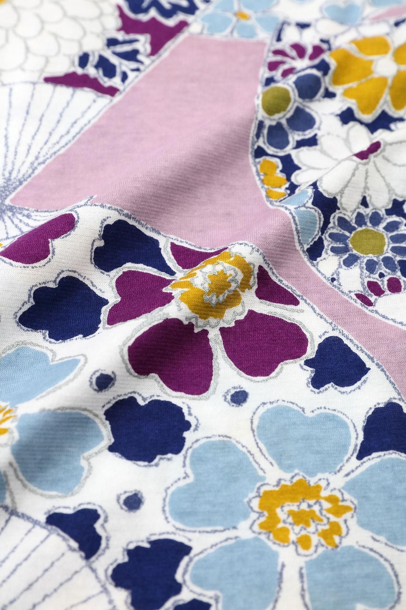 狹風靡 和服領上衣 拔衣紋／扇子