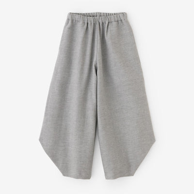 Shin Twill Weave Wide-legged Pants Odayaka / Silver Grey