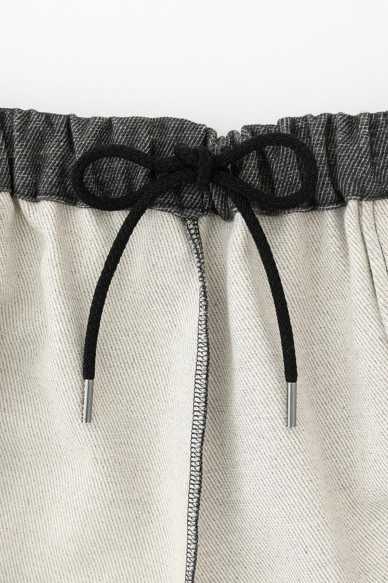 Shin Twill Weave Wide-legged Pants Odayaka Ink Black