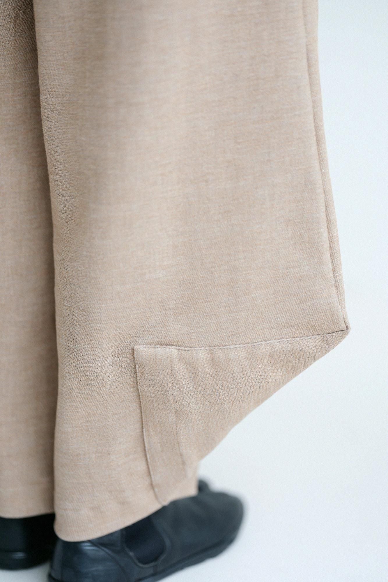 Shin Twill Weave Wide-legged Pants Odayaka / Clove Brown