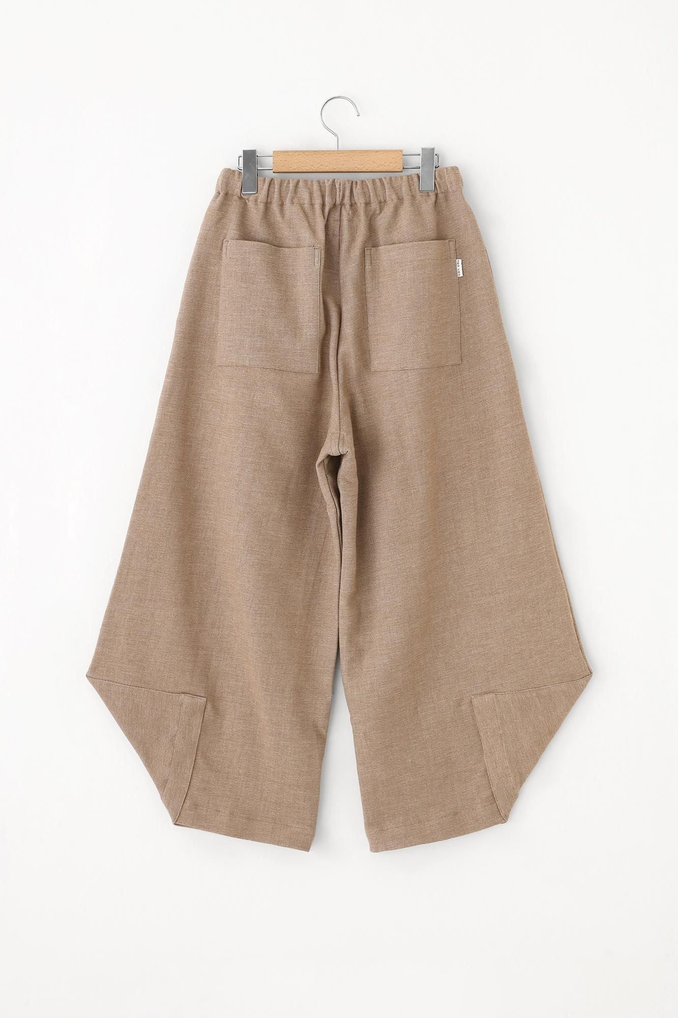 Shin Twill Weave Wide-legged Pants Odayaka / Clove Brown