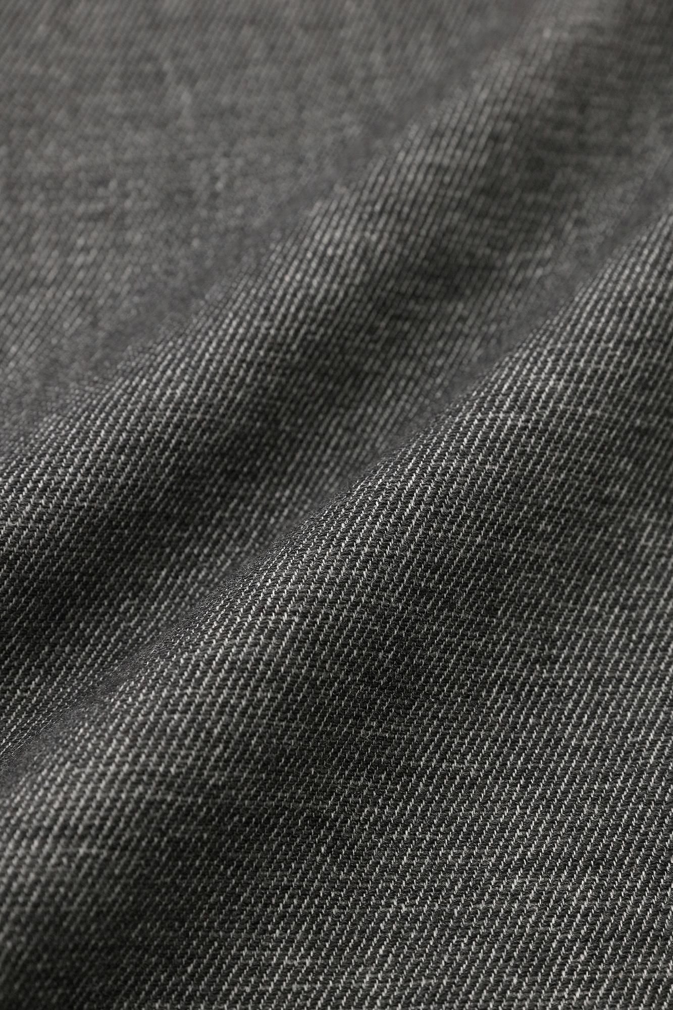 伸斜紋織工人褲/墨黑色