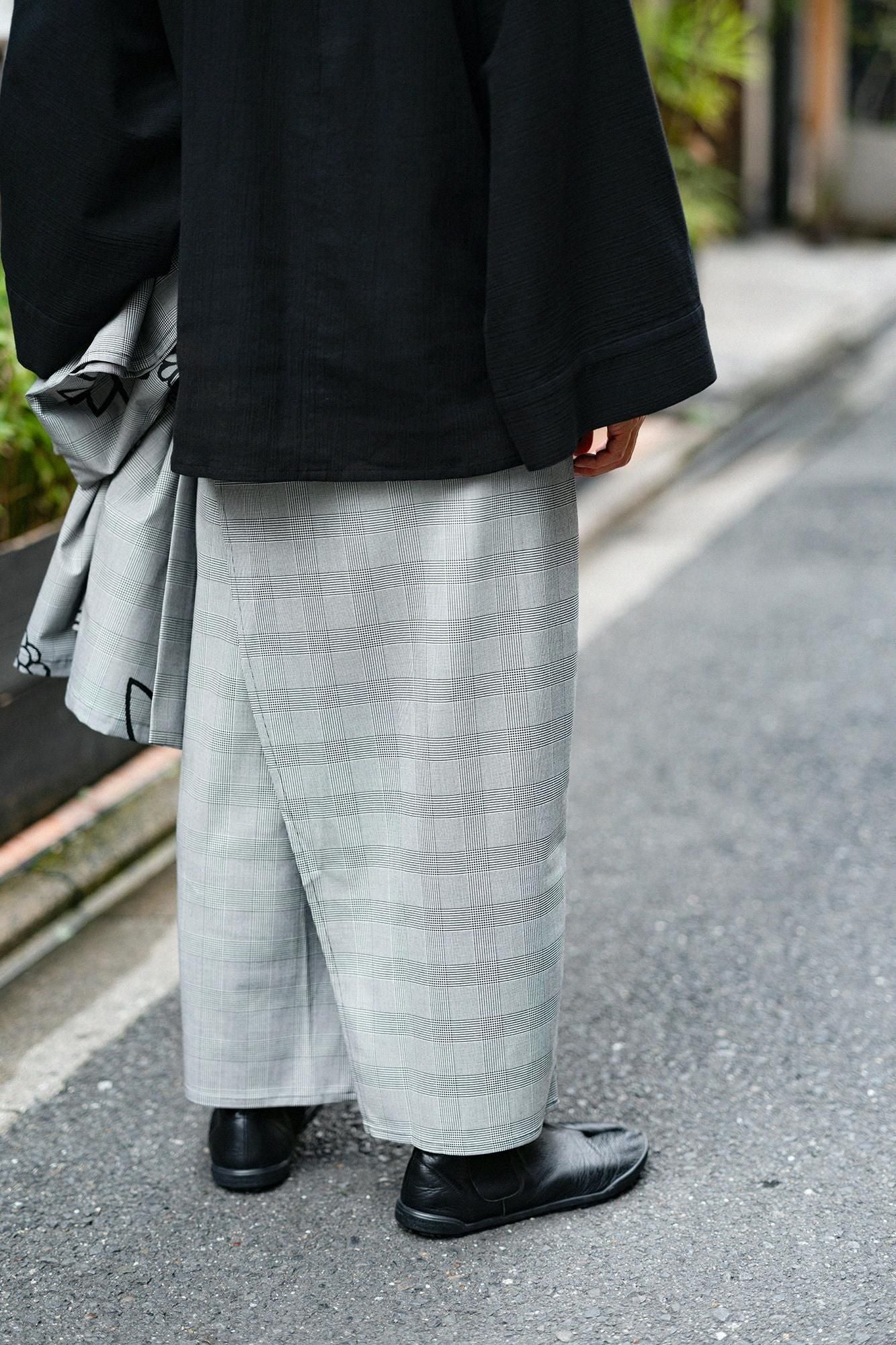 千鳥格子織（ちどりごうしおり） 筒下（つつした）／羅墨（らぼく）