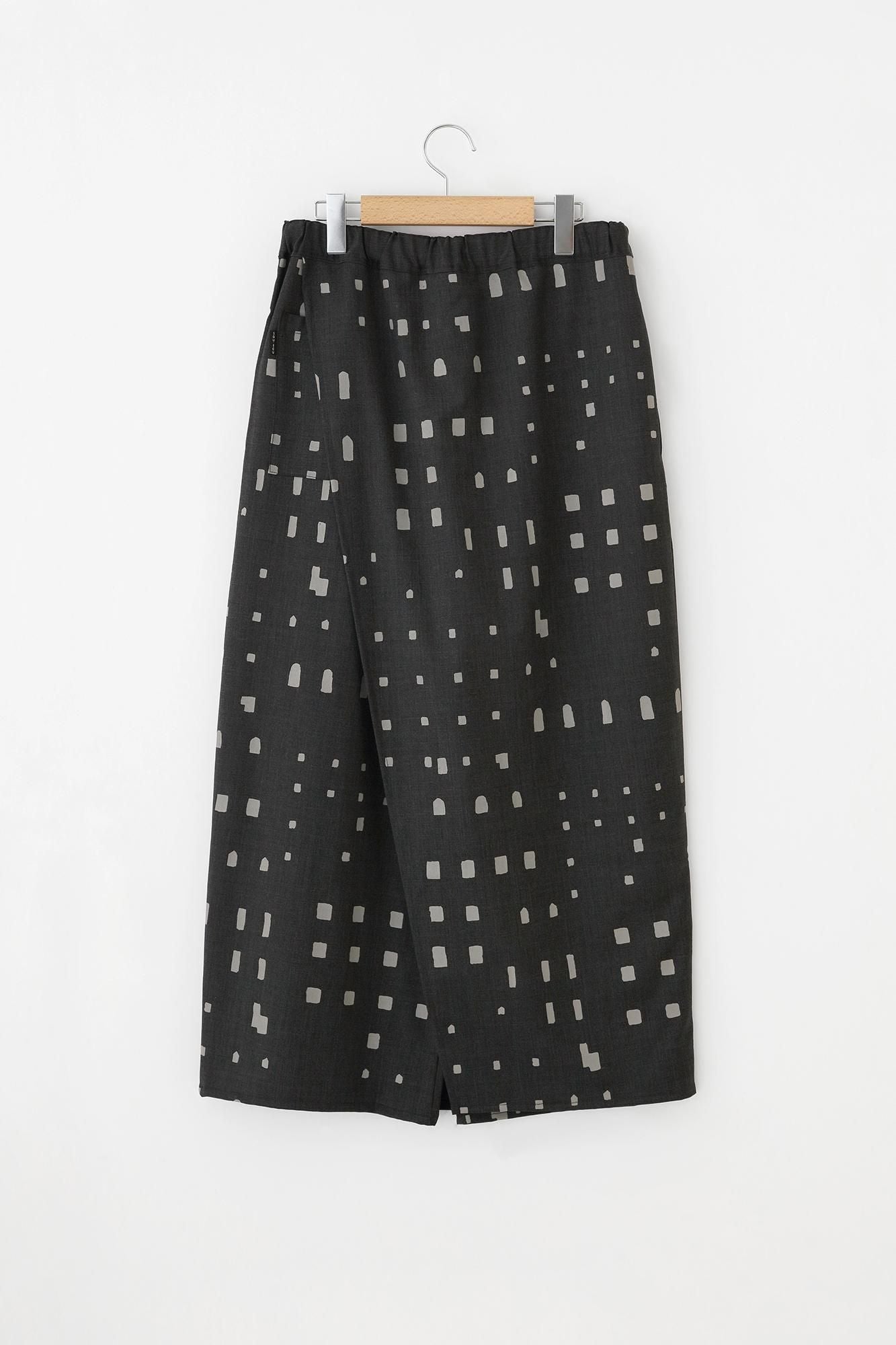 Tissage sergé de laine mérinos Tsutsushita/fenêtre couleur Decharcoal