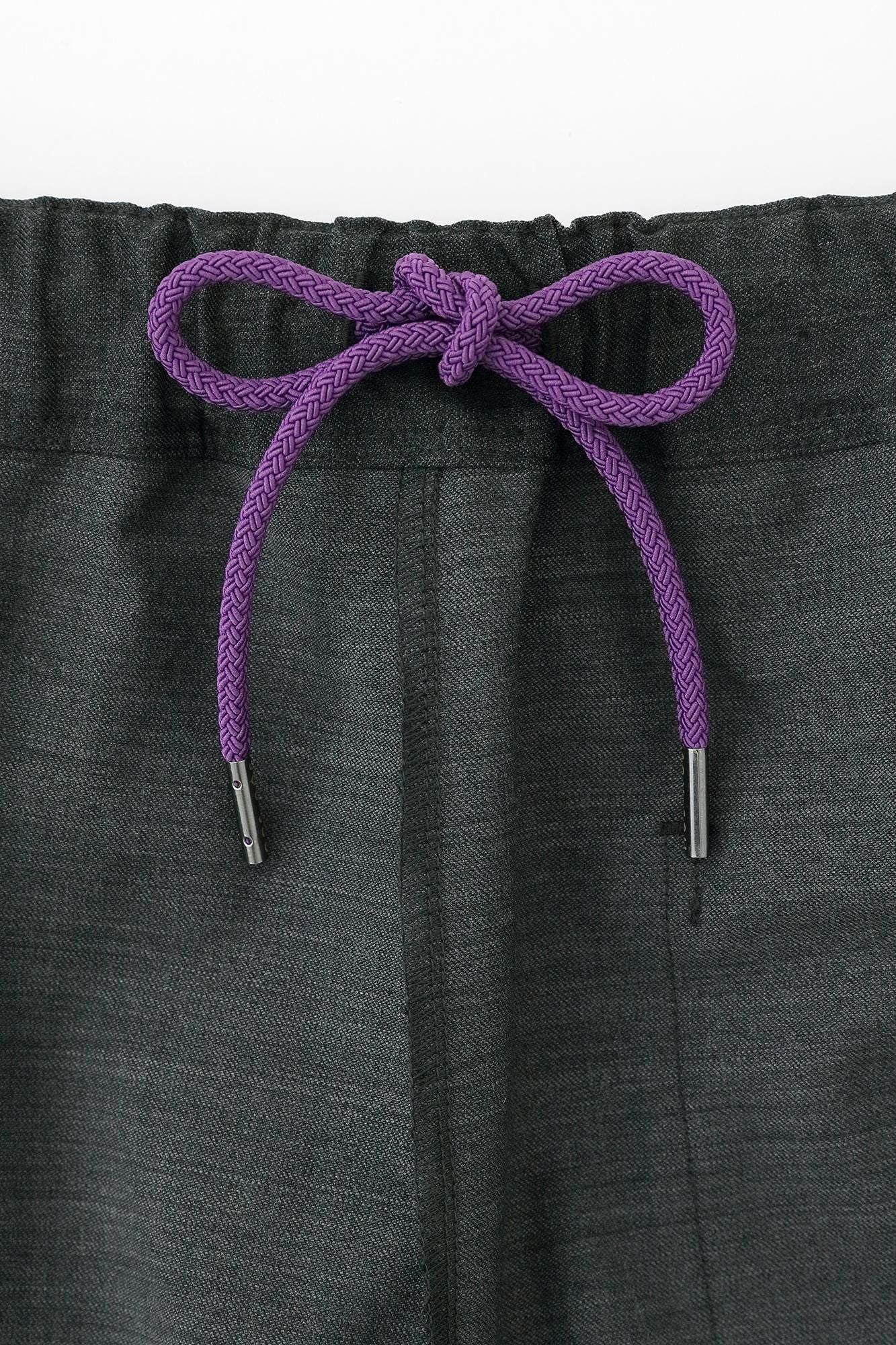 Tissage sergé de laine mérinos Tsutsushita/fenêtre couleur Decharcoal