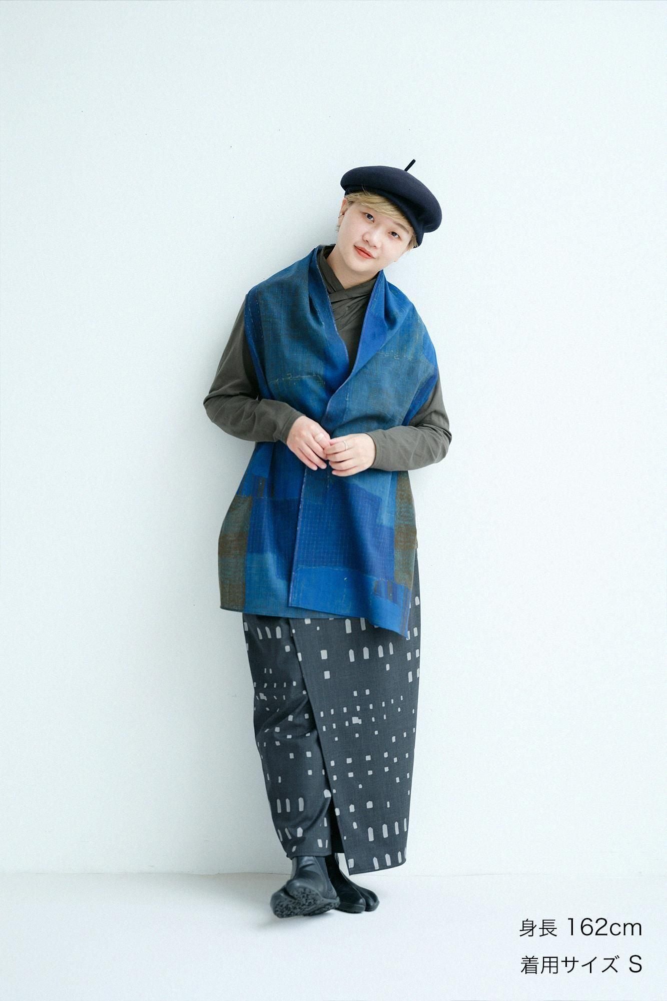 Tissage sergé de laine mérinos Tsutsushita/fenêtre couleur Decharcoal