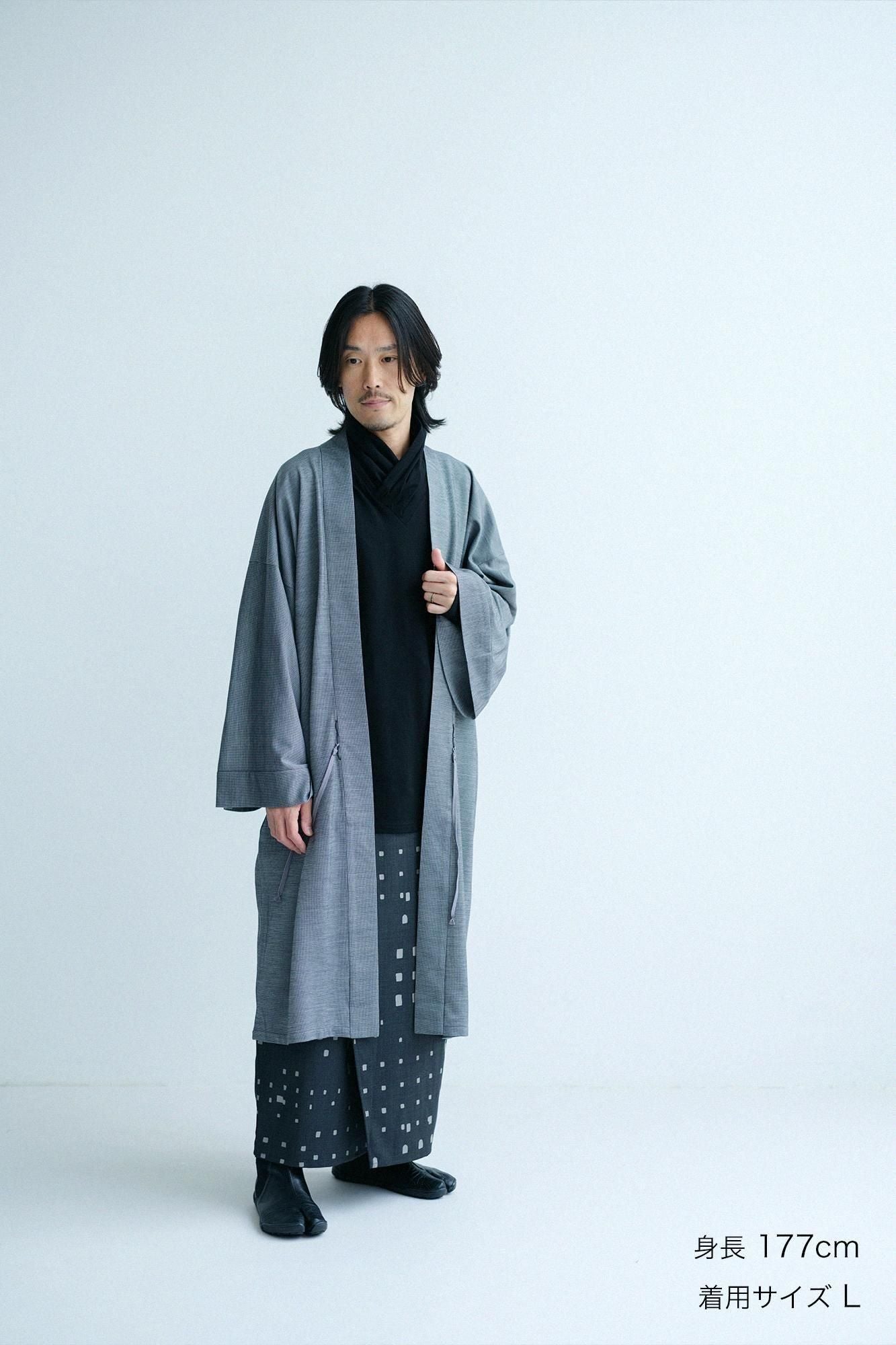 Tissage sergé de laine mérinos Tsutsushita/fenêtre couleur Decharcoal