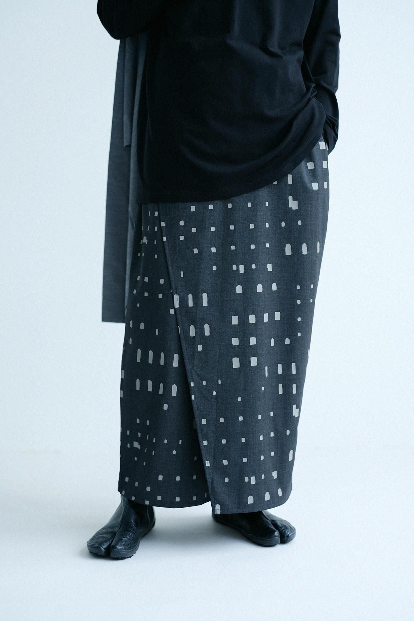 Tissage sergé de laine mérinos Tsutsushita/fenêtre couleur Decharcoal