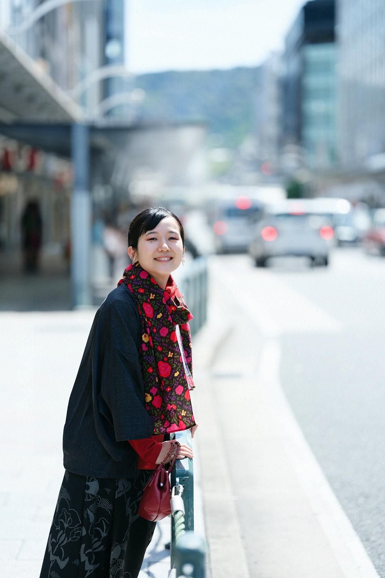 Isemomen Cotton Scarf / Rose