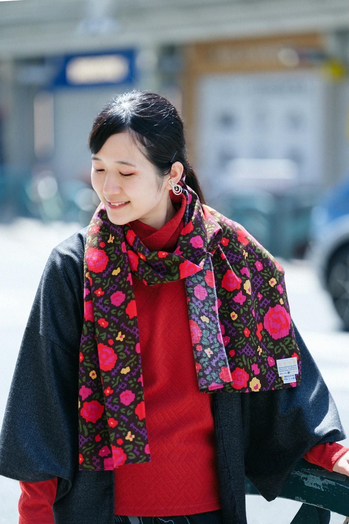 Isemomen Cotton Scarf / Rose