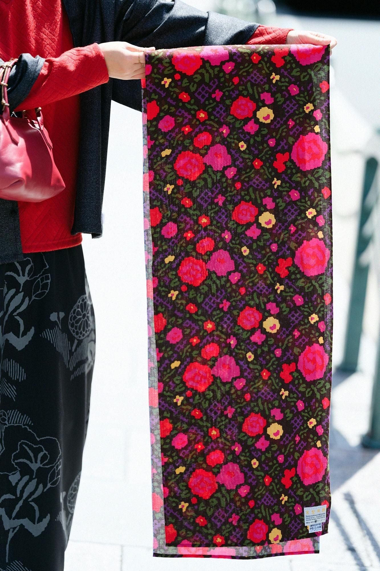 Isemomen Cotton Scarf / Rose