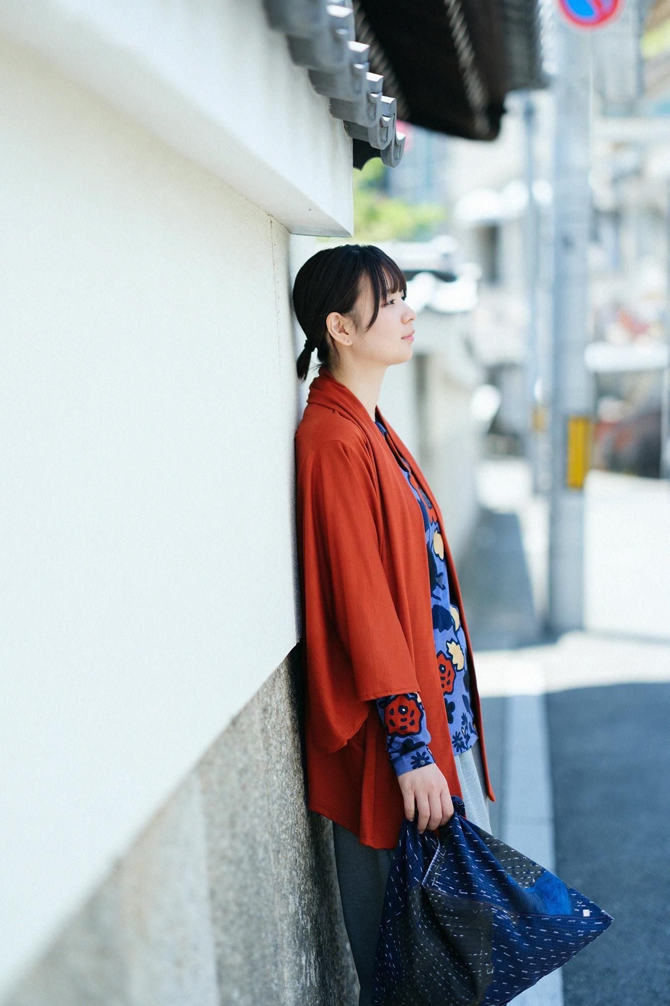 ウォッシャブルウール天竺 小袖莢（こそでさや）／紅樺色（べにかばいろ）