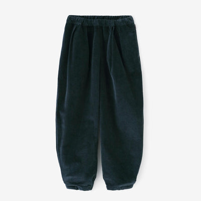 Corduroy Rep Knit Nino Pleated Monpe Pants Buds / Blue