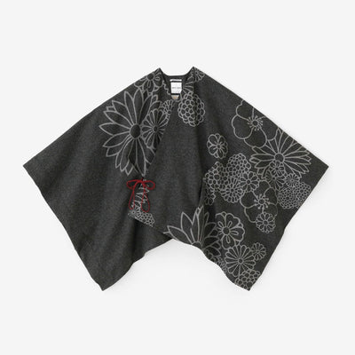 ツイード 杉綾織（すぎあやおり） きさらぎ 短丈（みじかたけ）／金襴緞子（きんらんどんす）と余白（よはく） 墨色（すみいろ）