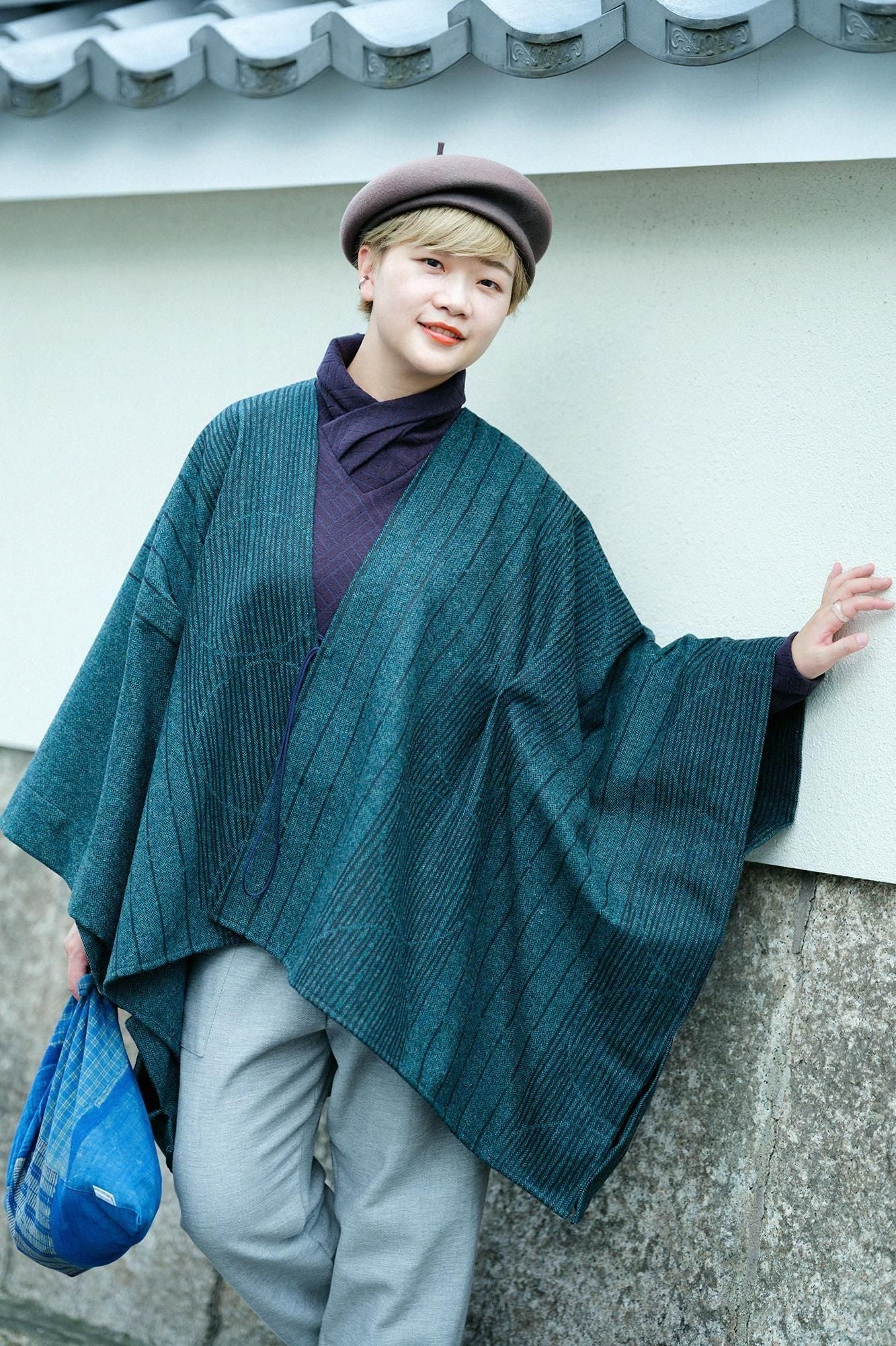 粗花呢 杉夜织如月/水也和洋白碧绿