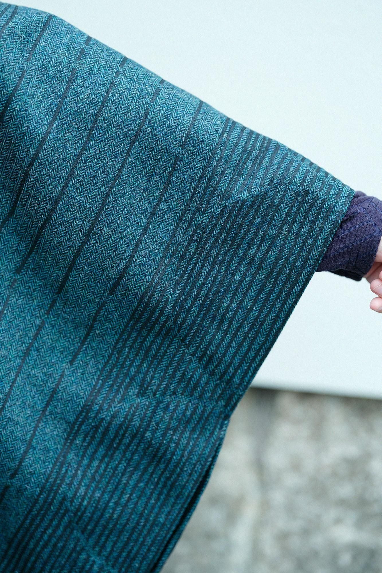 粗花呢 杉夜织如月/水也和洋白碧绿