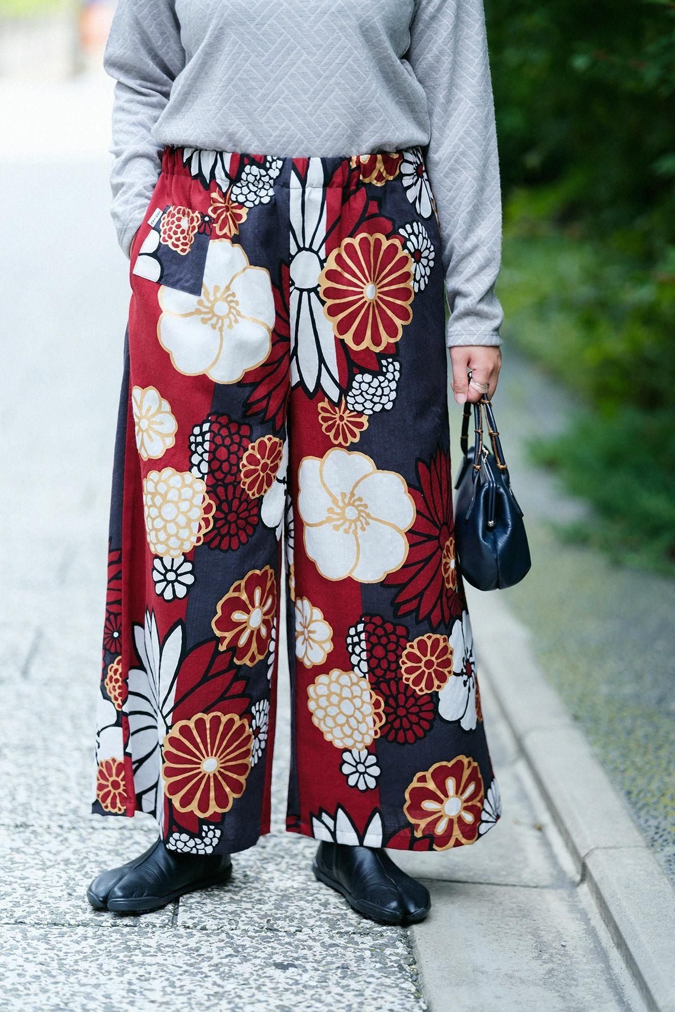 モスリン 広形（ひろなり）もんぺ／金襴緞子（きんらんどんす）