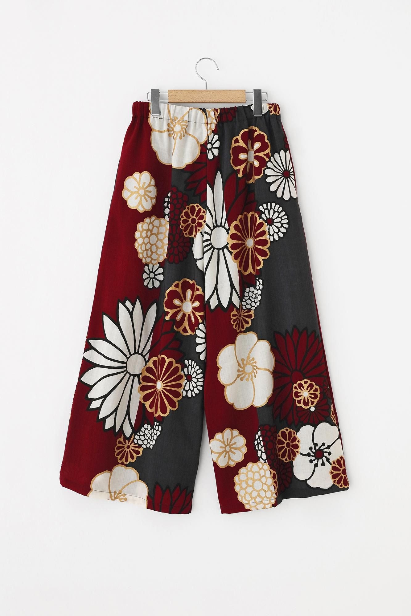 毛斯綸 闊腿褲／金襴緞子