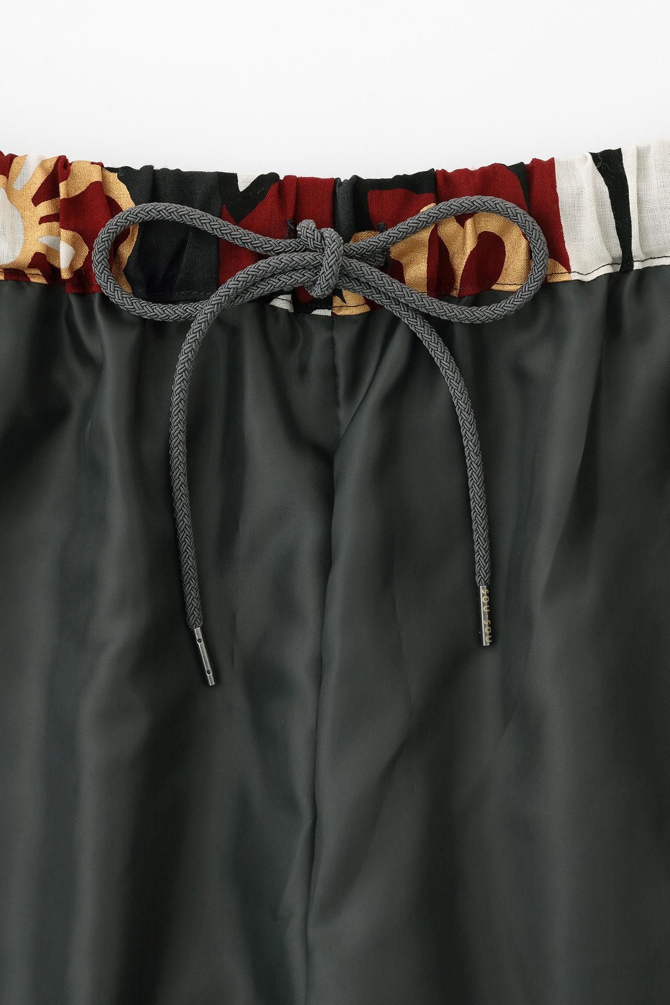 毛斯綸 闊腿褲／金襴緞子