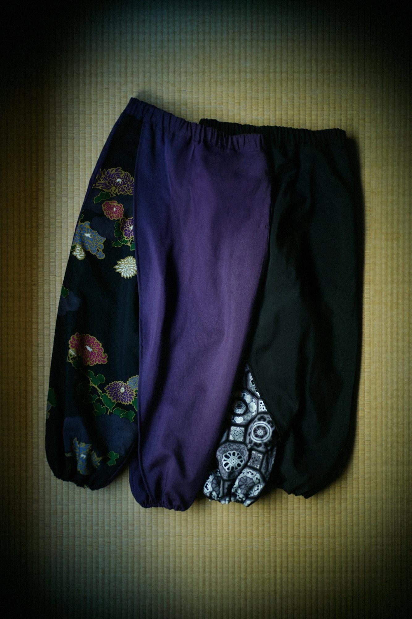 モスリン 手柄寛衣下（たかみかんいした） 片身替わり（かたみ